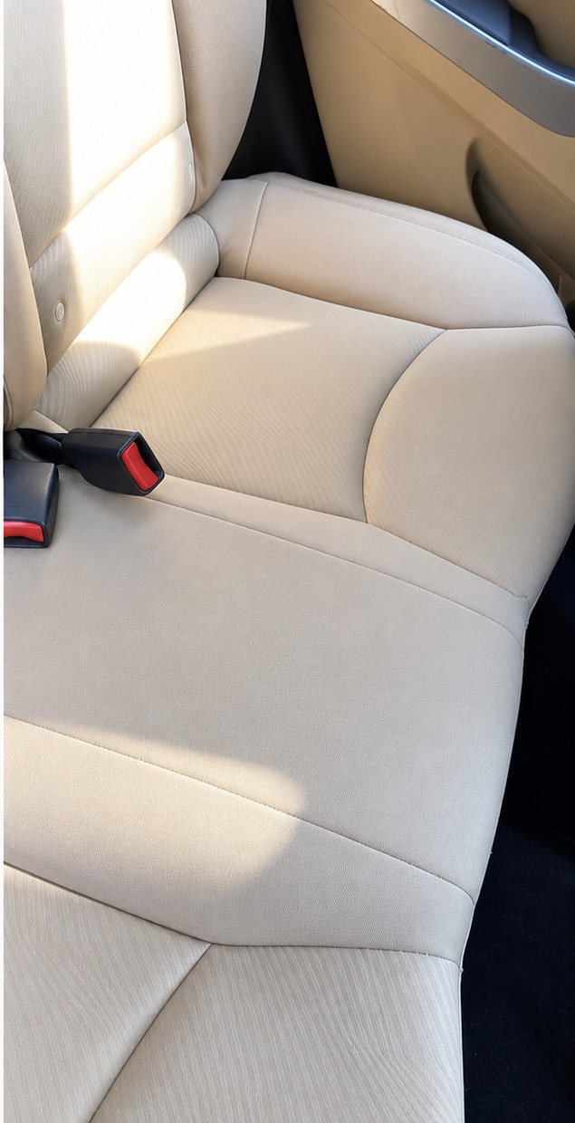 Fabric Seat Stains - after detailing result